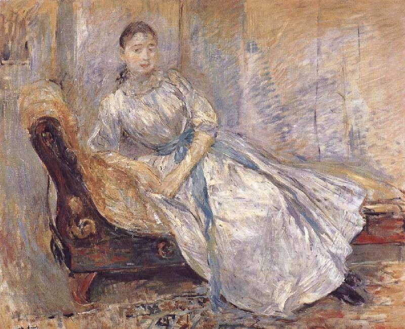 Berthe Morisot The girl on the bench China oil painting art